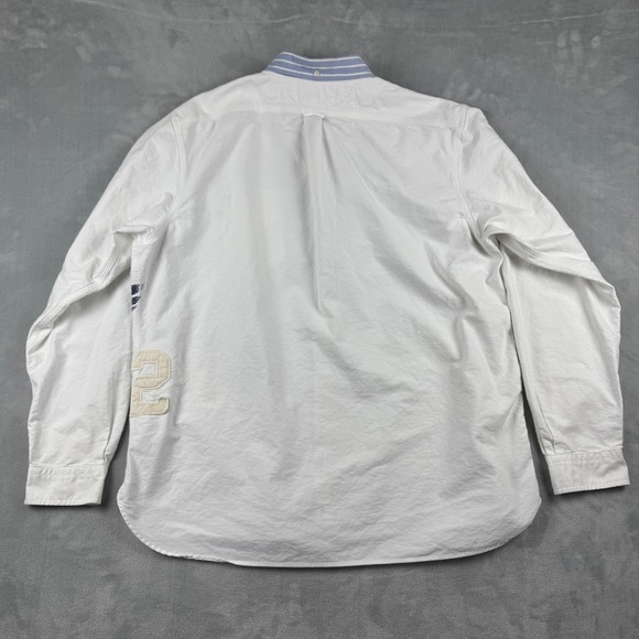 RARE Vtg Ralph Lauren Winged Foot 1932 LA Embroidered Button Down Shirt Mens XXL - Picture 5 of 15